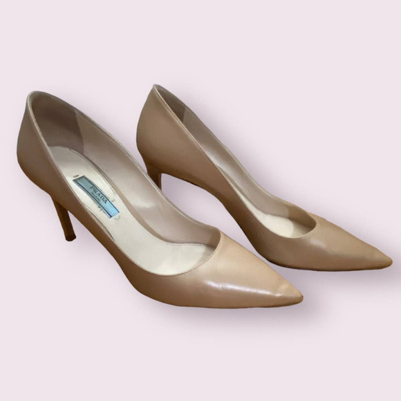 Prada Shoes - PRADA Nude Pumps Size 38.5/ 8.5